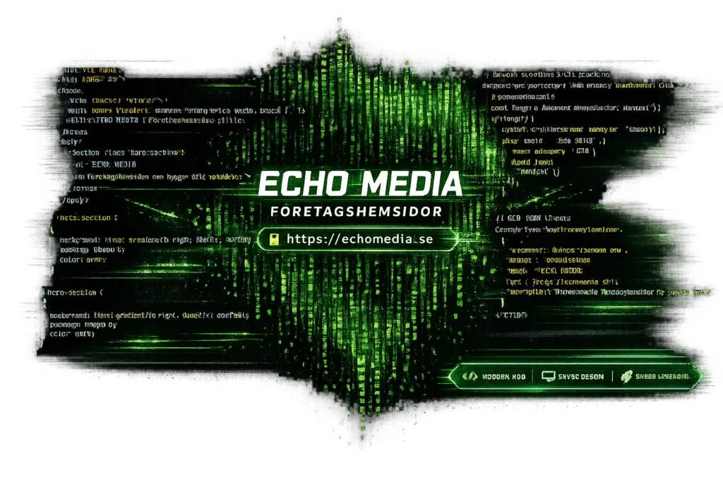 bild med html kod och echomedia