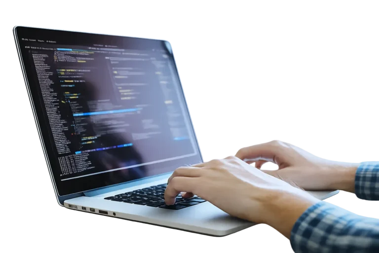 programmerare utvecklar företagshemsida