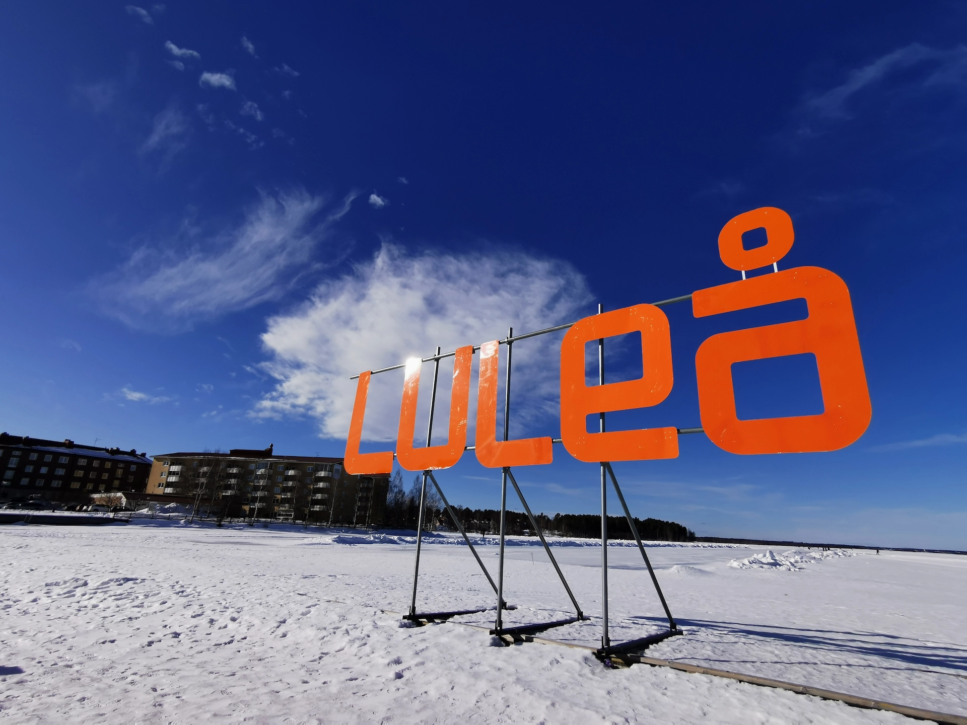 Luleå Lulea Skylten Vid Norra Hamn – ECHO Media Digital Marknadsforingsbyra I Lulea